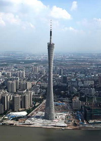 Башня в городе Гуанчжоу